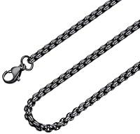 Algopix Similar Product 15 - Bowisheet Black Square Rolo Chain