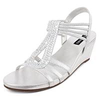 Algopix Similar Product 10 - Tscoyuki Womens Valya Low Wedge