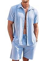 Algopix Similar Product 6 - COOFANDY Mens Cuban Shirts Short Sleeve