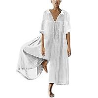 Algopix Similar Product 8 - Womens Jumpsuits Casual Summer Linen