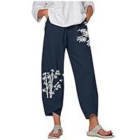 Algopix Similar Product 13 - WYBAXZ Womens Casual Loose 9 Pants