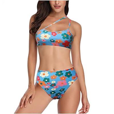 trendy bandeau swimsuits floral print micro