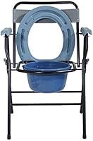 Algopix Similar Product 3 - Aidapt Grey/Black Folding Commode