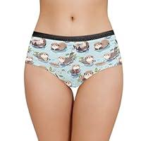 Algopix Similar Product 15 - Belidome Adorable Otter Underwear Women