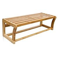 Algopix Similar Product 2 - Relaxdays Bamboo WallMounted Rack with