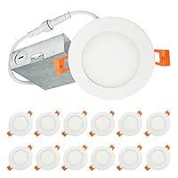 Algopix Similar Product 11 - LUXTER 4 inch UltraThin Round LED
