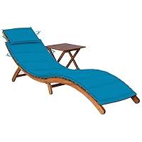 Algopix Similar Product 14 - Patio Sun Lounger with Table and