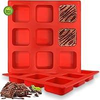 Algopix Similar Product 20 - Walfos Silicone Brownie Pan 9Cavity