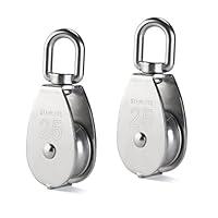 Algopix Similar Product 4 - UEETEK 2Pcs 25MM Single Pulley Block in