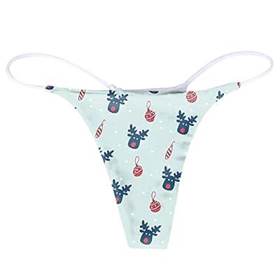 Best Deal for Christmas Themed Panties for Women Sexy Slutty Thongs Santa