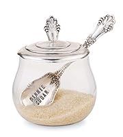 Algopix Similar Product 7 - Mud Pie Glass Sugar Bowl Set Clear and