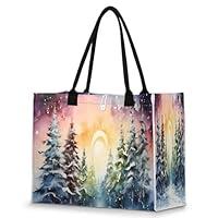 Algopix Similar Product 6 - POFATO Tote Bag for Women Christmas