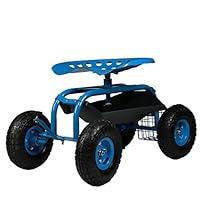 Algopix Similar Product 6 - Sunnydaze Rolling Gardening Cart with