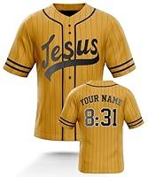 Algopix Similar Product 15 - Personalized Religious Baseball Jerseys