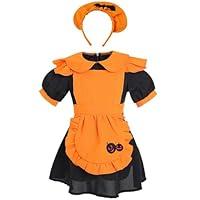 Algopix Similar Product 9 - RNTOP Kids Girls Pumpkin Maiid Outfits