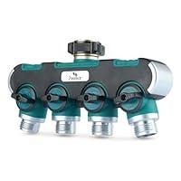 Algopix Similar Product 20 - 4 Way Garden Hose Splitter Heavy Duty