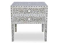 Algopix Similar Product 19 - Mother of Pearl Inlay Bedside Table