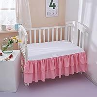 Algopix Similar Product 2 - JSD Pink Crib Bed Skirt 14 in Deep Drop