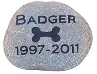 Algopix Similar Product 2 - Pet Memorial Stone With Dog Bone and