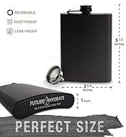 Algopix Similar Product 13 - Hip Flask for Liquor for Men and for