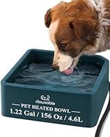 Algopix Similar Product 4 - Extra Large Heated Water Bowl for