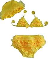 Algopix Similar Product 7 - Bywen Girls Swimwear Bikini with Hat