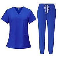 Algopix Similar Product 16 - Scrubs Sets for Women Solid Color