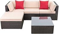 Algopix Similar Product 6 - Devoko 5 Pieces Patio Furniture Sets