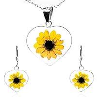 Algopix Similar Product 7 - Sterling HEART SET PENDANT AND