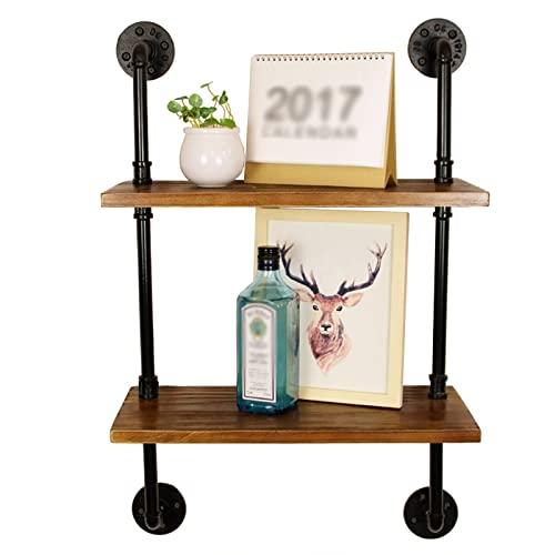 Long Rustic Floating Shelf, Farmhouse Rustic Shelve, Wood and Pipe