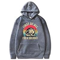 Algopix Similar Product 7 - NUFR First Of All I m A Delight Hoodie