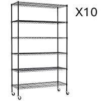 Algopix Similar Product 4 - 6 Tier Adjustable Wire Metal Shelving