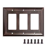 Algopix Similar Product 1 - Amazon Basics Triple Gang Light Switch
