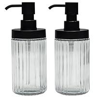 Algopix Similar Product 3 - Suanti 2 PCS Glass Soap Dispenser Set