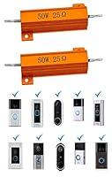 Algopix Similar Product 1 - Cutequeen 2PCS 50W Watt 25 Ohm Resistor