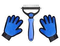 Algopix Similar Product 6 - Pet Grooming Brush Two Sided Dematting