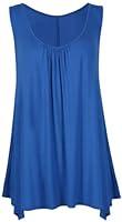 Algopix Similar Product 11 - Womens Scoop Neck Long Vest Tee Top