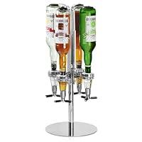 Algopix Similar Product 2 - bardrinkstuff Rotary 4 Bottle Stand