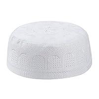 Algopix Similar Product 11 - RUIXIA Men Muslim Prayer Kufi Hat Skull
