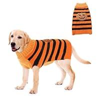 Algopix Similar Product 1 - NACOCO Dog Halloween Pumpkin Sweater 