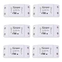 Algopix Similar Product 19 - Sonoff WiFi Switch Pack of 6 Wireless