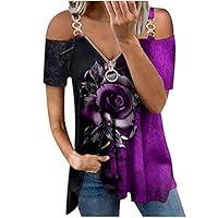 Algopix Similar Product 19 - Casual Summer Top for WomenZipper