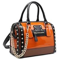 Algopix Similar Product 16 - Shiny Patent Faux Leather Handbags