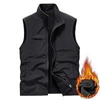 Algopix Similar Product 12 - Mens Winter Sherpa Lined Fleece Vest