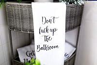Algopix Similar Product 10 - Funny Bathroom Hand Towel Dont Fuck up