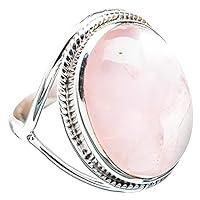 Algopix Similar Product 2 - Navya Craft Rose Quartz Ring 925