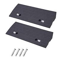 Algopix Similar Product 2 - 2Pack 4 Rise Rubber Curb Ramps Heavy