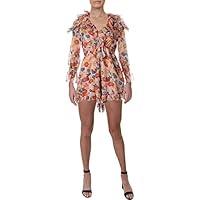 Algopix Similar Product 1 - Aqua Womens Cold Shoulder Ruffled