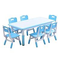 Algopix Similar Product 14 - Goldshire Kids Table and 6 Chairs Set