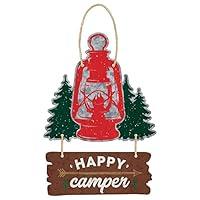 Algopix Similar Product 13 - Multicolor Metal Camping Hanging Sign 